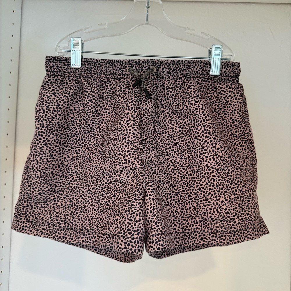 Zara Kids Pink Leopard Swim Trunks